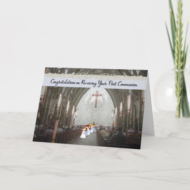 Cartão Parabéns sobre recebimento da primeira comunicação (Frente)