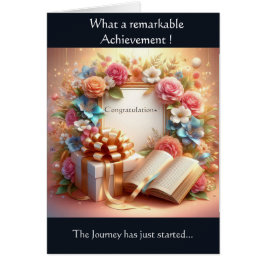 Cartão Parabéns sobre sua conquista