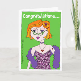 Cartão Parabéns sobre tornar-se uma "mãe de vidro"! Vovó