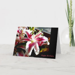 Cartão Parabéns ~ Stargazer Lily