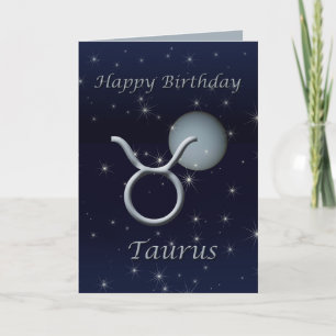 Cartão Parabéns Taurus Venus
