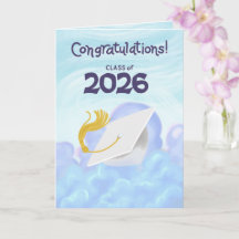Parabéns Turma de 2026 Gorro de Formatura Branco