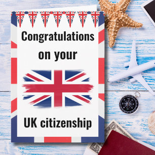 Cartão Parabéns UK Cidadania Reino Unido