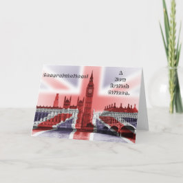 Cartão Parabéns! Um novo cidadão britânico