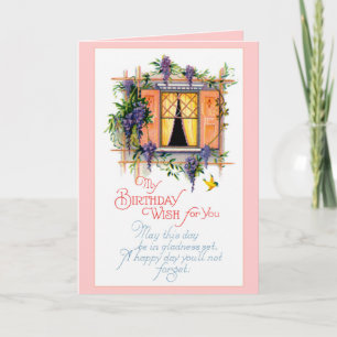 Cartão Parabéns - Vintage