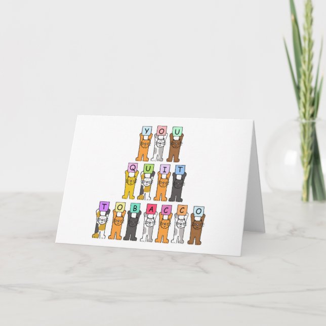 Cartão Parabéns Você Sai Do Cigarro (Frente)