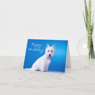 Cartão Parabéns West Highland Terrier Note Card