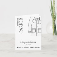 Parabéns White Casaco Ceremonia Doctor