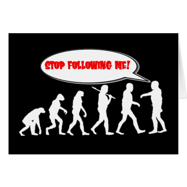 Cartão Parada da evolução/criação que segue me (Frente horizontal)