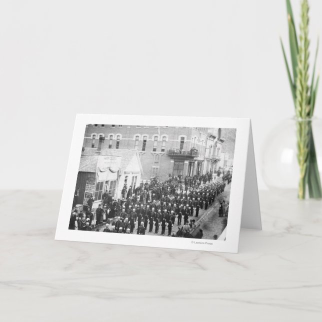 Cartão Parada da rua na palha, fotografia do SD (Frente)