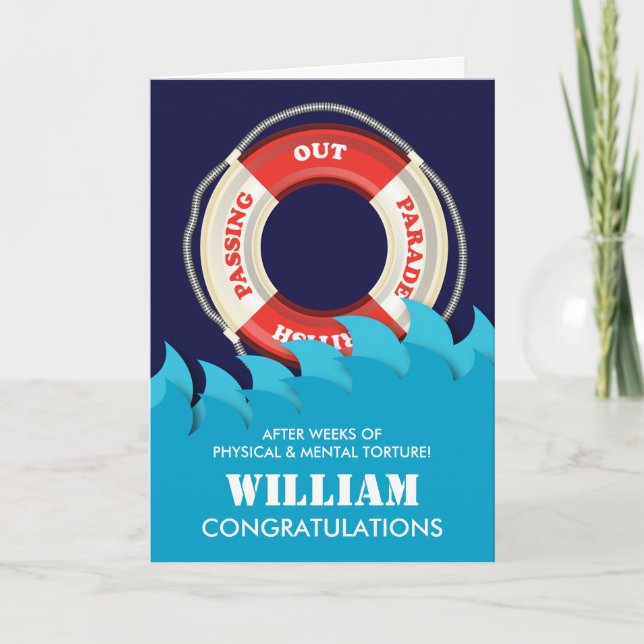 Cartão Parada de Descanso - Paradas Britânicas de Cintura (Frente)