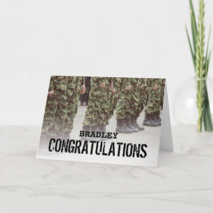 Cartão Parada de Saída Soldado militar