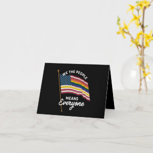 Cartão Parada do Orgulho LGBT Nós O Povo Significa Todos 