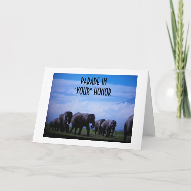 CARTÃO "PARADA NO FORMANDO DE MÃO" (Frente)