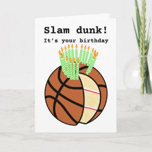 Cartão Paradeiro de basquete engraçado