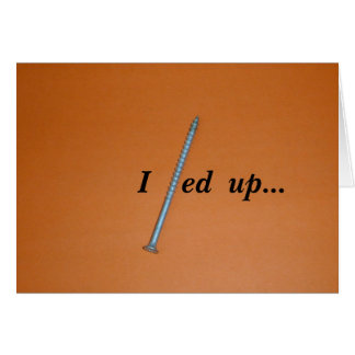 Cartão Parafusado acima