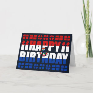 Cartão Paraguay Flag Birthday Card