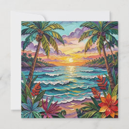 Cartão Paraíso Tropical | Branco Costeiro