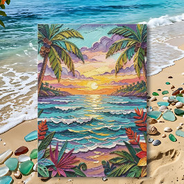 Cartão Paraíso Tropical | Feliz Aniversário