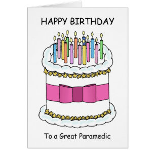 Cartão Paramédico Feliz Aniversário 