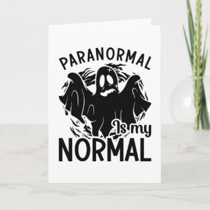 Cartão Paranormal É Meu Fantasma Normal Caçando Fantasmas