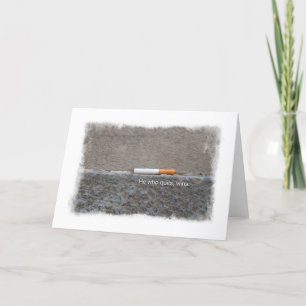 Cartão Parar de fumar Parabéns