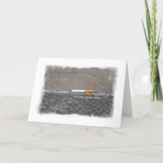 Cartão Parar de fumar Parabéns