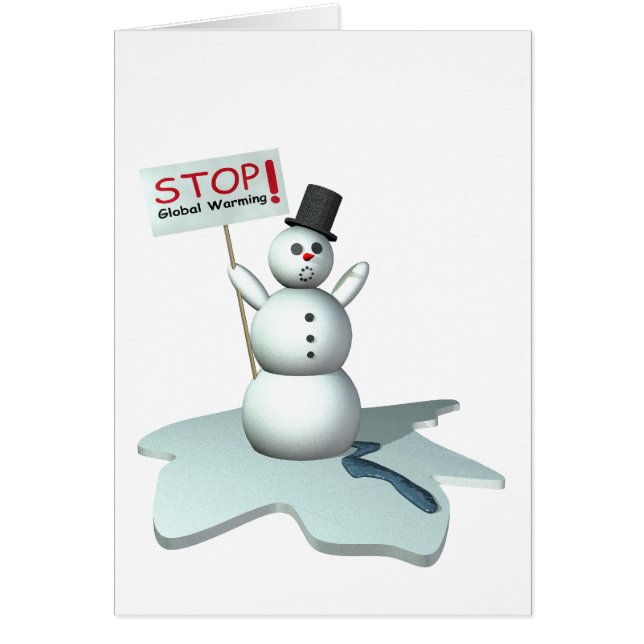 Cartão parar o aquecimento global (Frente)