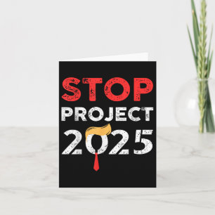 Cartão Parar Projeto 2025 Trumps Anti Trump