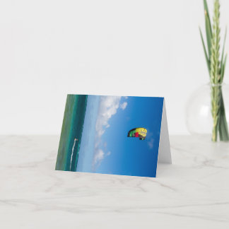 Cartão Paraseando no Caribe