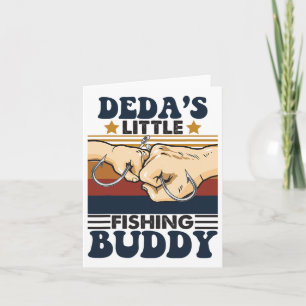Cartão Parceiro de Pesca Engraçado de Buddy, da Deda