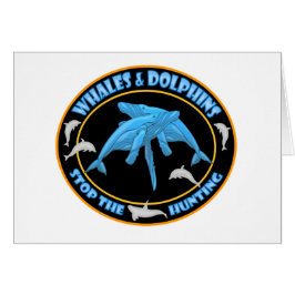 Cartão Pare a Caça às Baleias