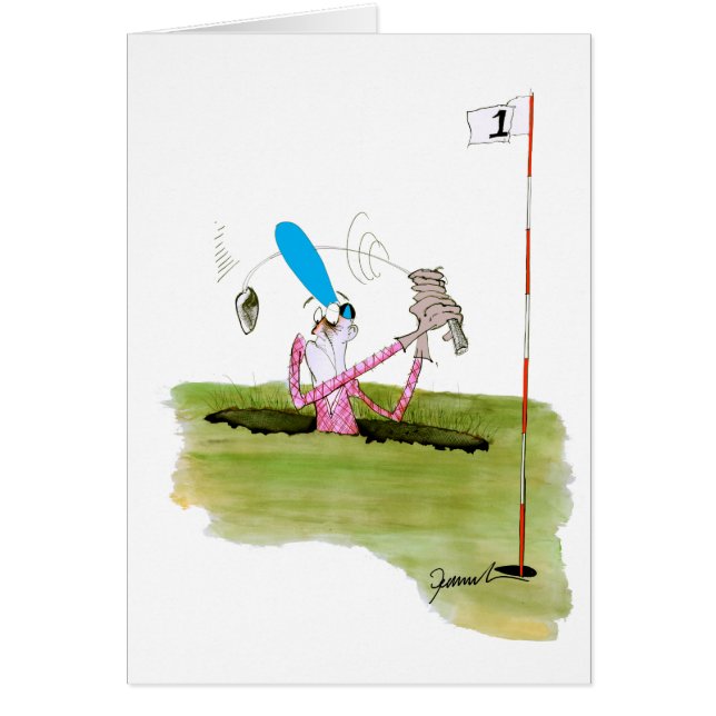 Cartão pare de escavar - golfe, fernandes tony (Frente)
