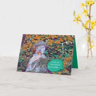 Cartão Pare de se esconder. Você está bem do jeito que es