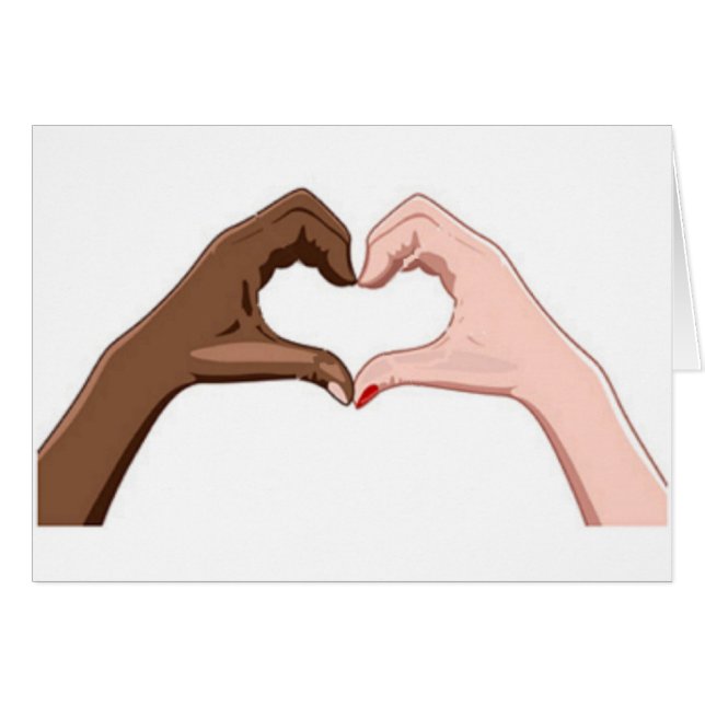 Cartão Pare o racismo (Frente Horizontal)