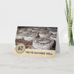 Cartão Parece bom com o 60 60º aniversário do queijo velh