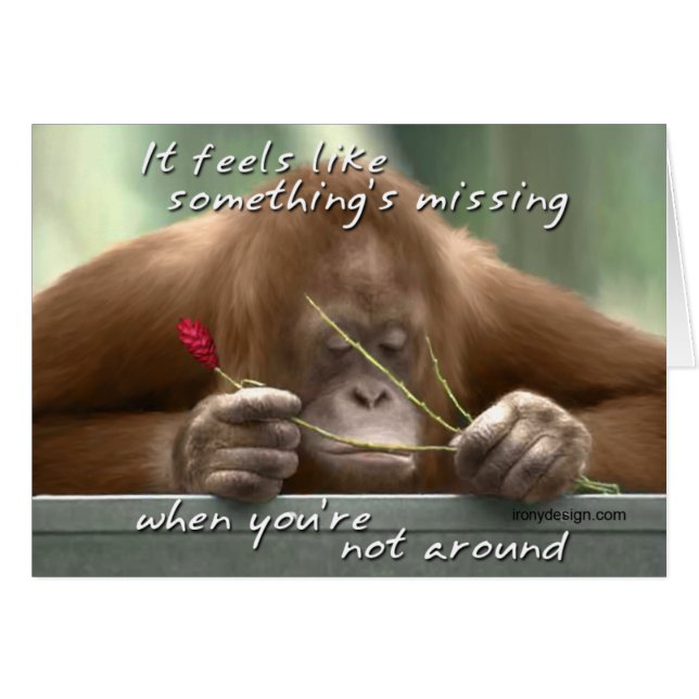 Cartão Parece que algo está faltando (Frente Horizontal)