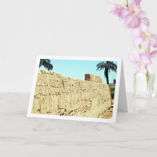 Cartão Parede Egípcia Antiga com Hieroglifos, Luxor