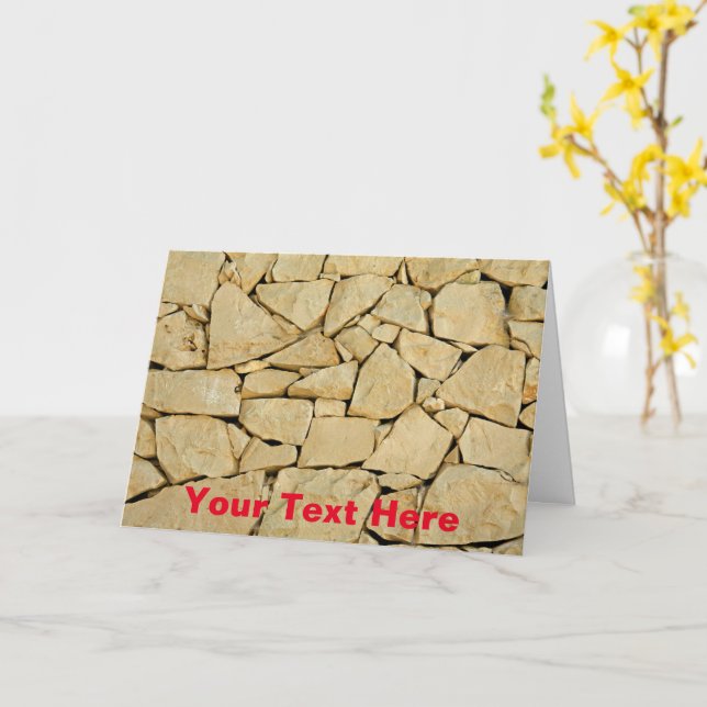 Cartão Parede seca personalizável (Flor Amarela)