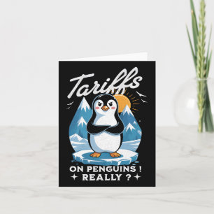 Cartão Parem Com As Tarifas Anti-Trump Fafo Resiste Pingu