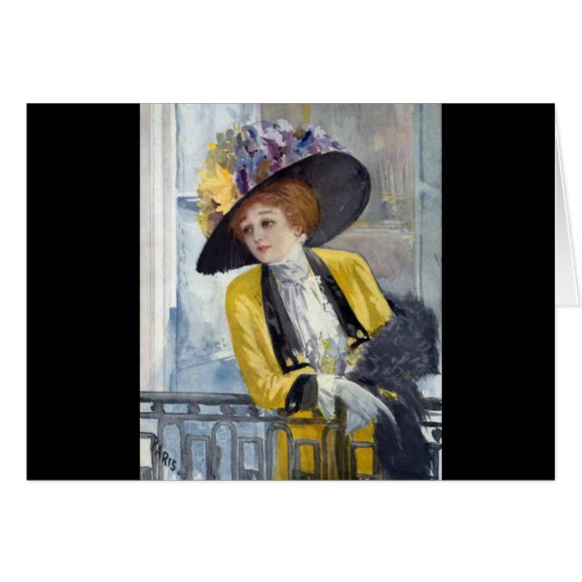 Cartão Paris 1909 (Frente Horizontal)