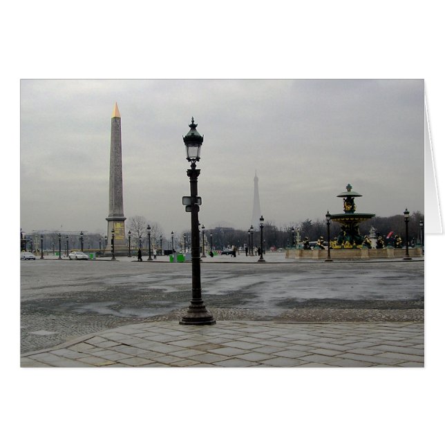 Cartão Paris ereta (Frente Horizontal)