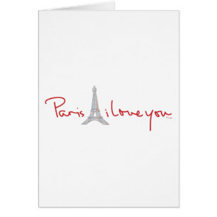 Cartão Paris, eu te amo