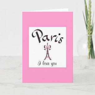 Cartão Paris, eu te amo