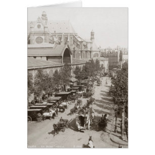 Cartão Paris: Les Halles, C1900