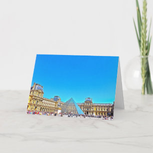 Cartão Paris note card featuring the Louvre