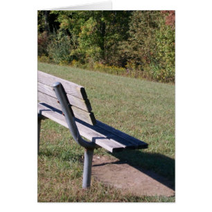 Cartão Park Bench