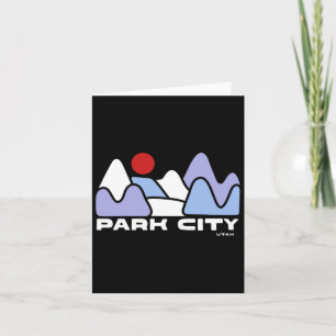Cartão Park City Utah Mountain Hiking Skiking Winter Spor