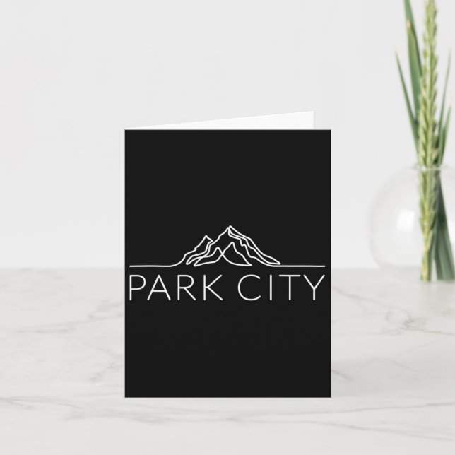 Cartão Park City Utah Mountain Snowboard (Frente)