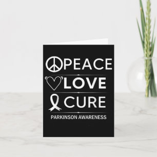 Cartão Parkinsons: Sensibilização para a paz, paz e paz